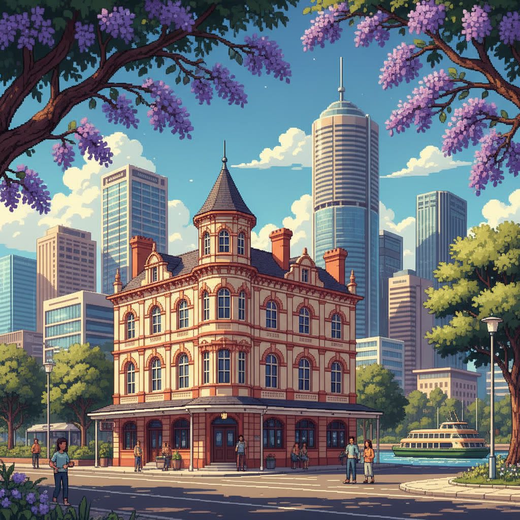 Illustration of Breakfast Creek Hotel