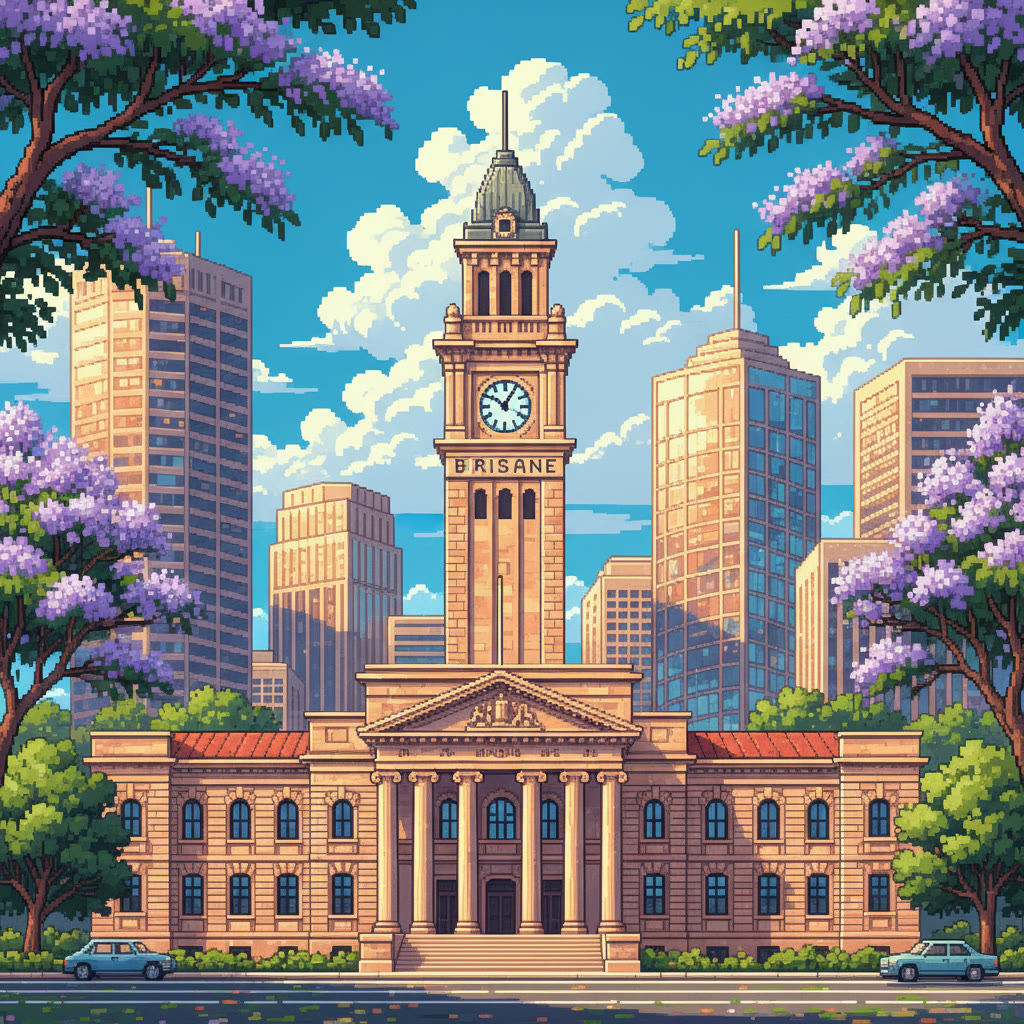Illustration of Brisbane City Hall