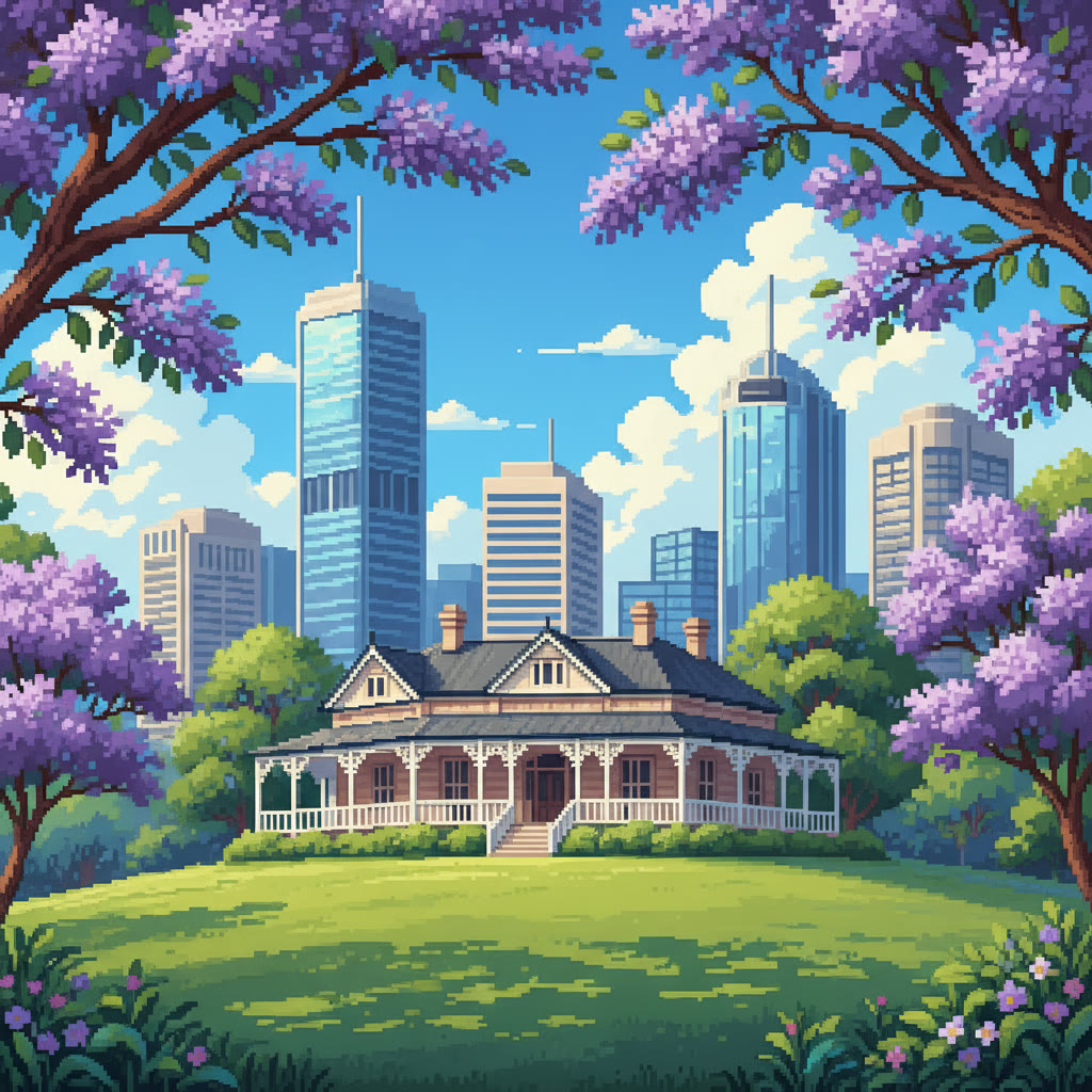 Illustration of Newstead House and Park